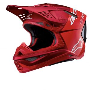 Casque Alpinestars Supertech M10 Flood Rouge Fluo Rouge Matt & Brillant